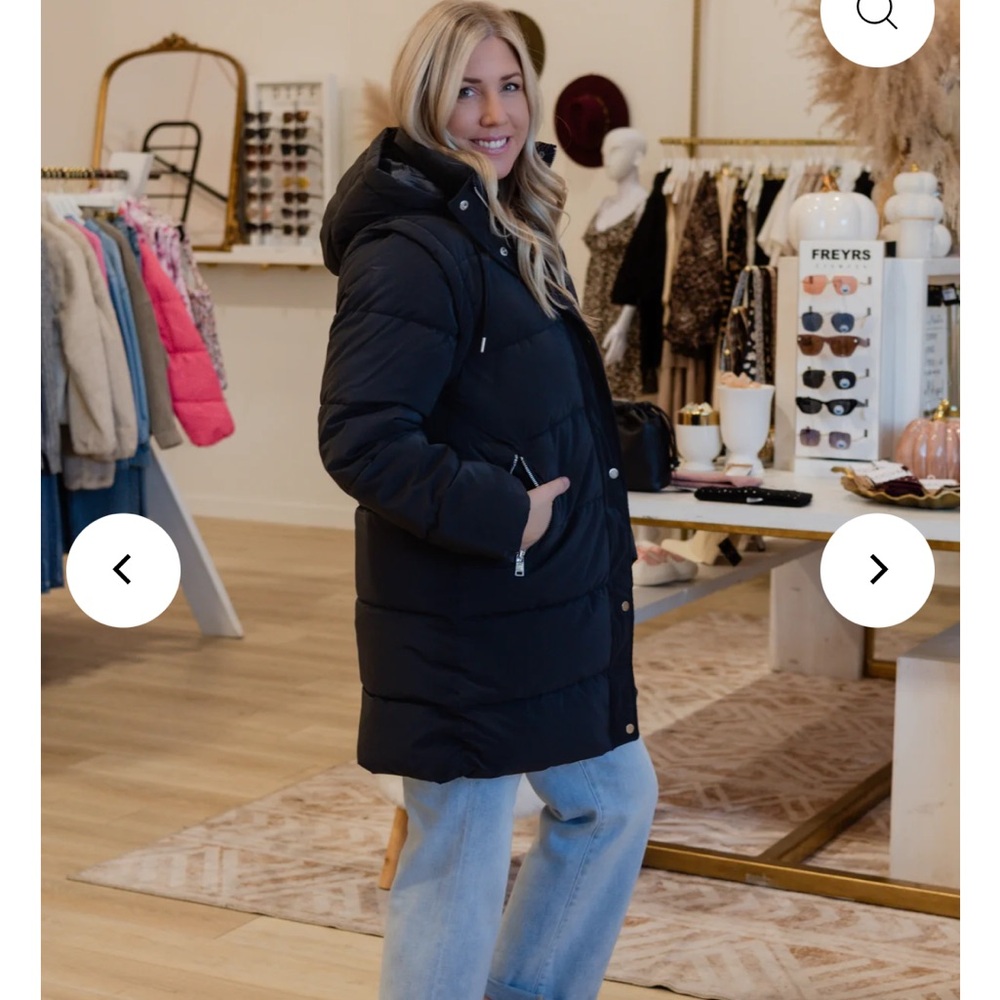 Only Black Quilted Jacket Dixie 2 in 1